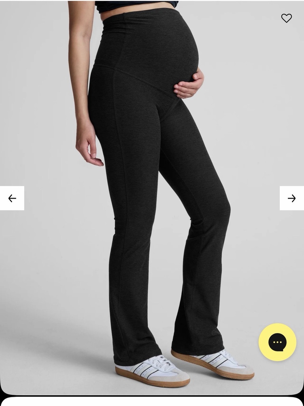 Beyond Yoga Black Maternity Flare Leggings